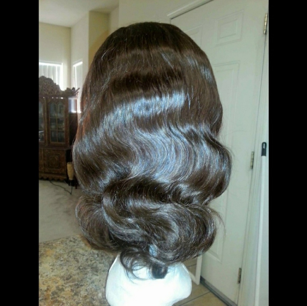 12 Inch 100% Human Hair Full Lace Wig. 9A Grade
